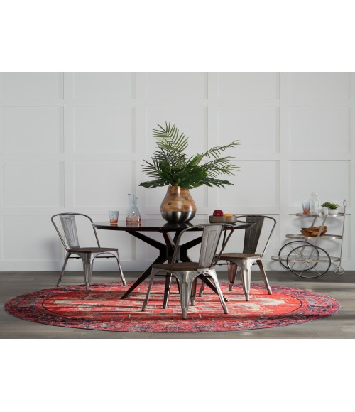 Jaipur Living Leighton Indoor/ Outdoor Contemporary Red/ Blue 4'X6' Area Rug