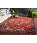 Polaris Area Rug Jaipur Living Leighton Indoor/ Outdoor Medallion Red/ Blue Round Area Rug (7'10"X7'10")