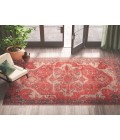 Jaipur Living Leighton Indoor/ Outdoor Contemporary Red/ Blue 4'X6' Area Rug