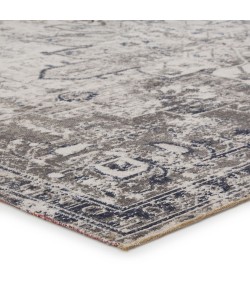 Jaipur Living Isolde Indoor/ Outdoor Medallion Gray/ Ivory Pol07 Area Rug 5 ft. 3 in. X 7 ft. 6 in. Rectangle