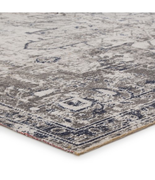 Jaipur Living Isolde Indoor/ Outdoor Medallion Gray/ Ivory Area Rug (5'3"X7'6")