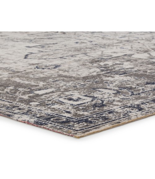 POLARIS RUG Jaipur Living Isolde Indoor/ Outdoor Medallion Gray/ Ivory Area Rug (10 X14 )