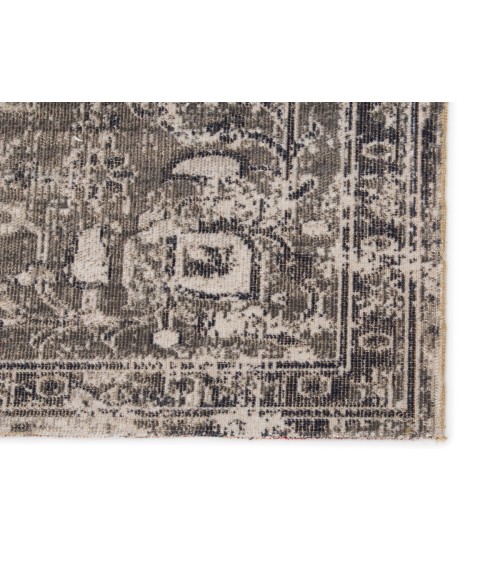 POLARIS RUG Jaipur Living Isolde Indoor/ Outdoor Medallion Gray/ Ivory Area Rug (10 X14 )
