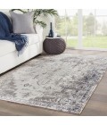 POLARIS RUG Jaipur Living Isolde Indoor/ Outdoor Medallion Gray/ Ivory Area Rug (10 X14 )