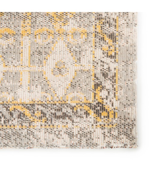 Jaipur Living Giralda Indoor/ Outdoor Trellis Light Gray/ Yellow Area Rug (8'10"X12')