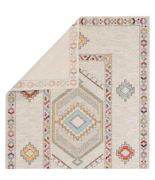 Polaris Area Rug Jaipur Living Tov Indoor/ Outdoor Medallion Light Gray/ Multicolor Area Rug (8'10"X12')