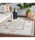 Polaris Area Rug Jaipur Living Tov Indoor/ Outdoor Medallion Light Gray/ Multicolor Area Rug (8'10"X12')