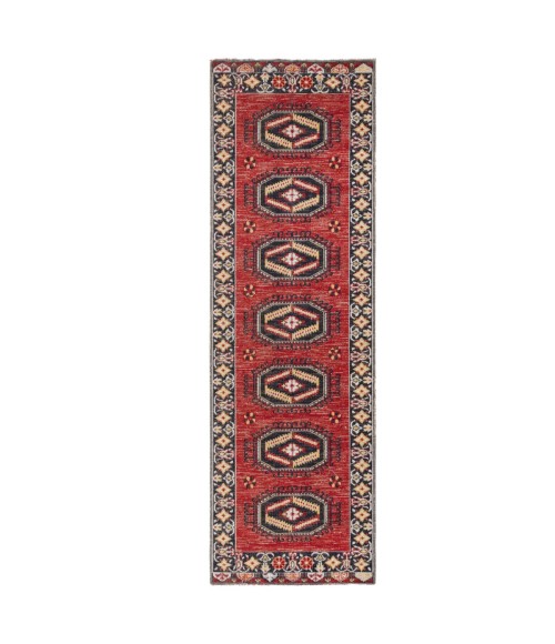 POLARIS RUG Jaipur Living Miner Indoor/ Outdoor Medallion Red/ Yellow Runner Rug (2 8"X10 )