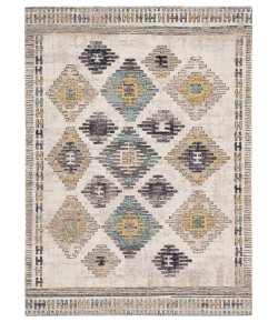 Jaipur Living Dez Indoor/ Outdoor Tribal Blue/ Yellow Pol17 Area Rug 8 ft. 10 in. X 12 ft. Rectangle