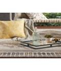 Jaipur Living Dez Indoor/ Outdoor Tribal Blue/ Yellow Area Rug (2'X3')