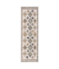 Jaipur Living Dez Indoor/ Outdoor Tribal Blue/ Yellow Runner Rug (2'6"X8')