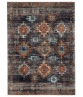 Jaipur Living Dez Indoor/ Outdoor Tribal Blue/ Orange Area Rug (5'3"X7'6")