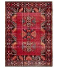 Polaris Area Rug Jaipur Living Paloma Indoor/ Outdoor Tribal Red/ Black Area Rug (5'3"X7'6")