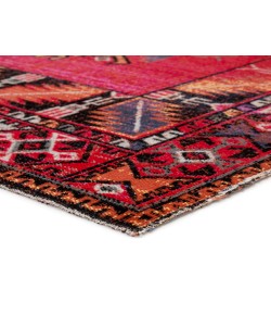 Jaipur Living Paloma Indoor/ Outdoor Tribal Red/ Black Runner Pol19 Area Rug 2 ft. 8 in. X 10 ft. Runner