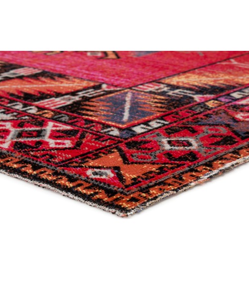 Polaris Area Rug Jaipur Living Paloma Indoor/ Outdoor Tribal Red/ Black Runner Rug (2'8"X10')