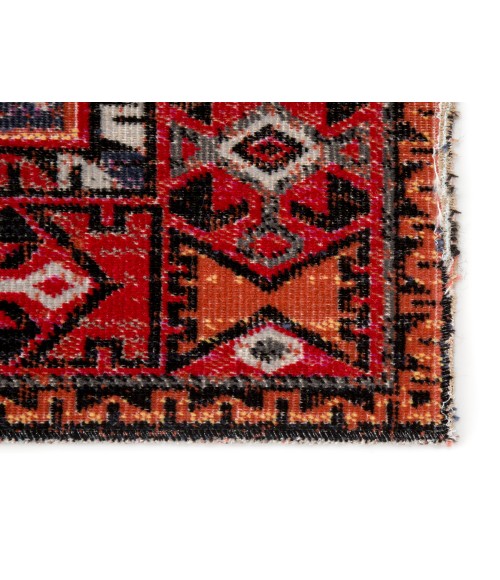 Polaris Area Rug Jaipur Living Paloma Indoor/ Outdoor Tribal Red/ Black Runner Rug (2'8"X10')