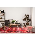 Jaipur Living Paloma Indoor/ Outdoor Tribal Red/ Black Runner Rug (2'8"X10')