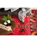 Polaris Area Rug Jaipur Living Paloma Indoor/ Outdoor Tribal Red/ Black Runner Rug (2'8"X10')