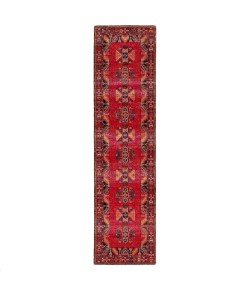 Jaipur Living Paloma Indoor/ Outdoor Tribal Red/ Black Runner Pol19 Area Rug 2 ft. 8 in. X 10 ft. Runner