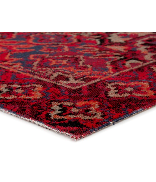 Jaipur Living Chaya Indoor/ Outdoor Medallion Red/ Black Runner Rug (2'8"X10')