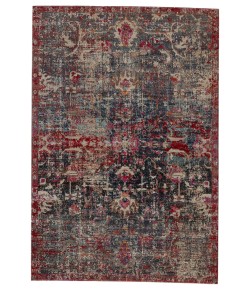 Jaipur Living Fayette Indoor/ Outdoor Oriental Dark Blue/ Red Runner Pol38 Area Rug 2 ft. 8 in. X 10 ft. Runner