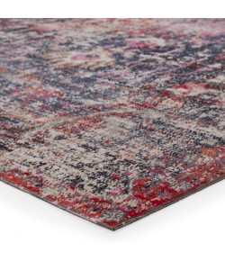 Jaipur Living Fayette Indoor/ Outdoor Oriental Dark Blue/ Red Runner Pol38 Area Rug 2 ft. 8 in. X 10 ft. Runner