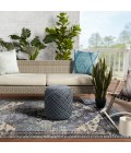 Jaipur Living Cicero Indoor/ Outdoor Medallion Blue/ Gray Area Rug (7'6"X9'6")