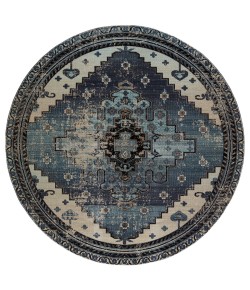 Jaipur Living Polaris Cicero POL39 Blue/Gray 7 ft. 10 in. Round Rug