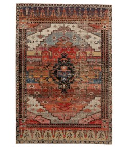 Jaipur Living Cicero Indoor/ Outdoor Medallion Multicolor/ Orange Runner Pol40 Area Rug 2 ft. 8 in. X 10 ft. Runner