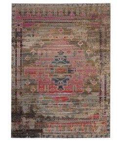 Jaipur Living Cicero Indoor/ Outdoor Medallion Pink/ Taupe Runner Pol43 Area Rug 2 ft. 8 in. X 10 ft. Runner