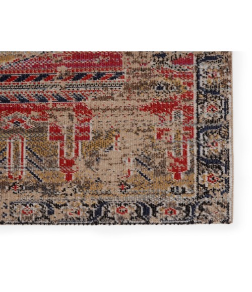 Jaipur Living Cicero Indoor/ Outdoor Medallion Pink/ Taupe Area Rug (2'X3')