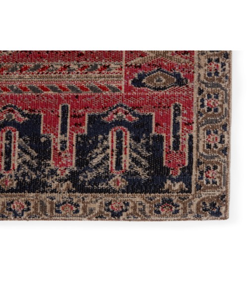 Jaipur Living Cicero Indoor/ Outdoor Medallion Pink/ Blue Area Rug (7'6"X9'6")