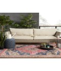 Jaipur Living Cicero Indoor/ Outdoor Medallion Pink/ Blue Area Rug (7'6"X9'6")