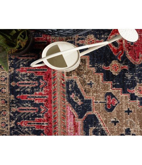 Jaipur Living Cicero Indoor/ Outdoor Medallion Pink/ Blue Area Rug (7'6"X9'6")