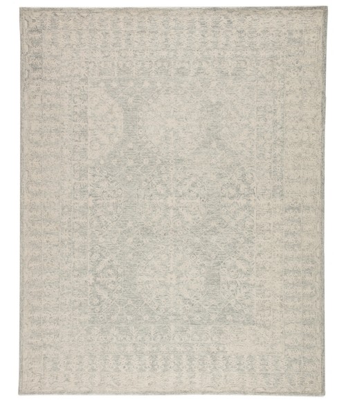 Jaipur Living Linde Handmade Medallion Gray/ White Area Rug (9'X12')