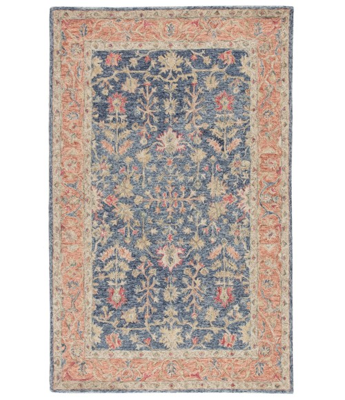 Province Area Rug Jaipur Living Presley Handmade Oriental Blue/ Red Area Rug (5'X8')