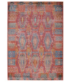 Vibe By Jaipur Living Miron Tribal Pink/ Blue Psa08 Area Rug 7 ft. 6 in. X 9 ft. 6 in. Rectangle