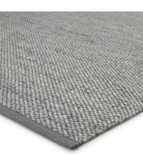 Jaipur Living Lamanda Indoor/ Outdoor Solid Gray/ Ivory Area Rug 4'X6'