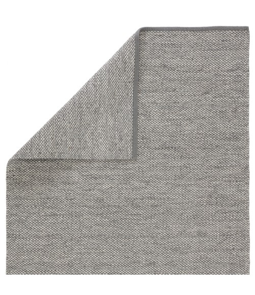 Jaipur Living Lamanda Indoor/ Outdoor Solid Gray/ Ivory Area Rug 4'X6'