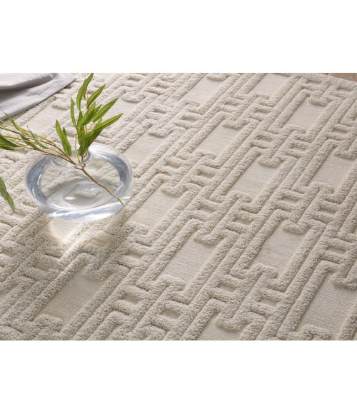 PTR03 Torean Rug Jaipur Living Torean Geometric Cream Area Rug 3'11"X5'11"