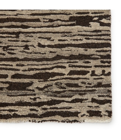 Pathways by Verde Home Area Rug Verde Home by Jaipur Living Nairobi Handmade Striped Dark Brown/ Light Gray Area Rug (10'X14')