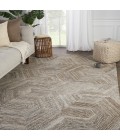 Verde Home by Jaipur Living Rome Handmade Geometric Brown/ Light Gray Area Rug (9'X12')