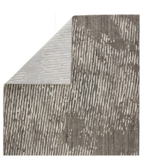 Verde Home by Jaipur Living Stockholm Handmade Striped Light Gray/ Ivory Area Rug (5'X8')