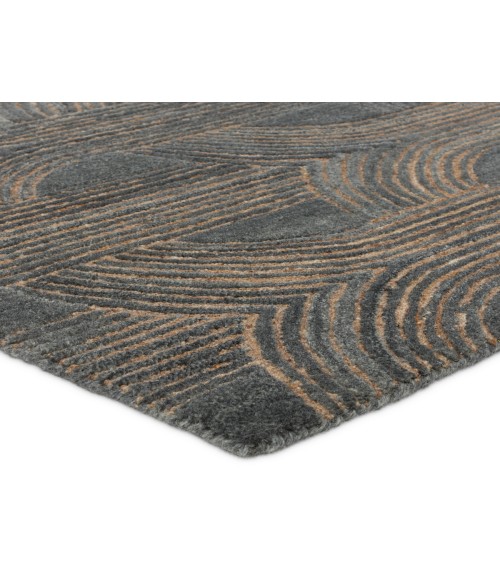 Verde Home by Jaipur Living Manhattan Handmade Geometric Slate/ Taupe Area Rug 9'X12'
