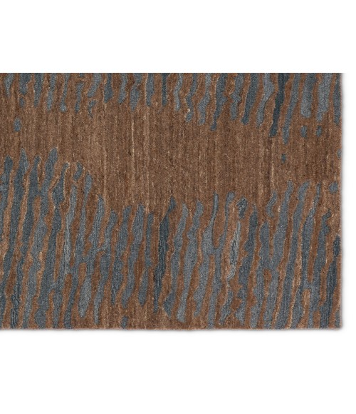 Verde Home by Jaipur Living Stockholm Handmade Abstract Brown/ Gray Area Rug 5'X8'