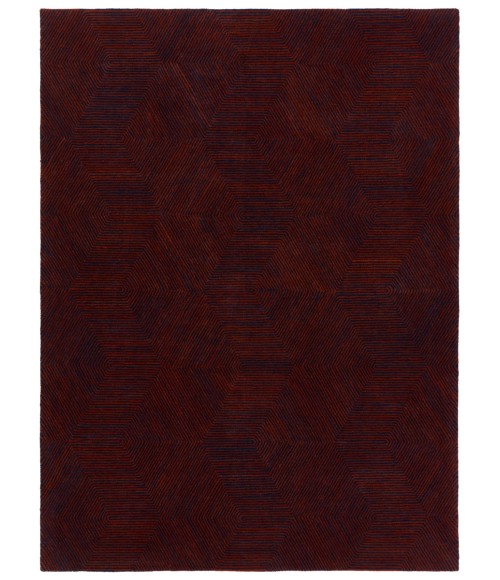 Verde Home by Jaipur Living Rome Handmade Geometric Rust/ Navy Area Rug 8'X10'