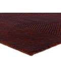 Verde Home by Jaipur Living Rome Handmade Geometric Rust/ Navy Area Rug 8'X10'