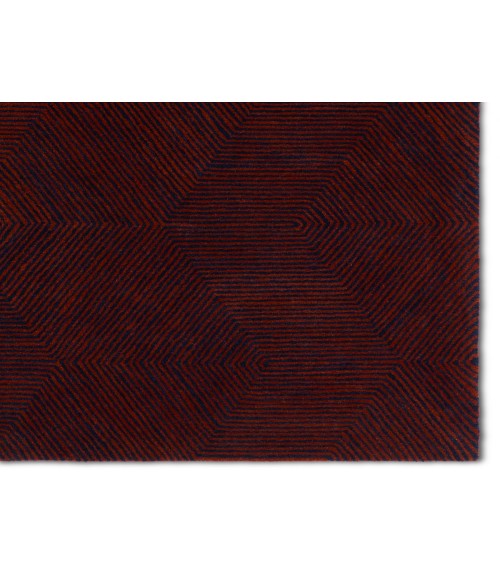 Verde Home by Jaipur Living Rome Handmade Geometric Rust/ Navy Area Rug 8'X10'