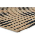 RAY01 Atolia Rug Jaipur Living Atolia Handmade Trellis Natural/ Navy Runner Rug 2'6"X9'
