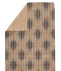RAY01 Atolia Rug Jaipur Living Atolia Handmade Trellis Natural/ Navy Runner Rug 2'6"X9'